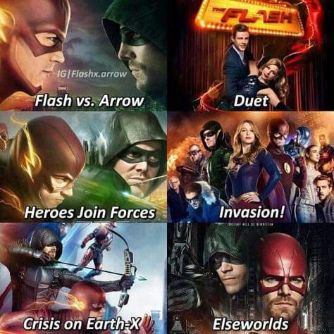 Flash And Arrow, Cw Crossover, Superhero Background, Flash Vs, Flash Funny, Arrow Verse, Arrow Tv Series, Dc Comics Series, The Flash Grant Gustin