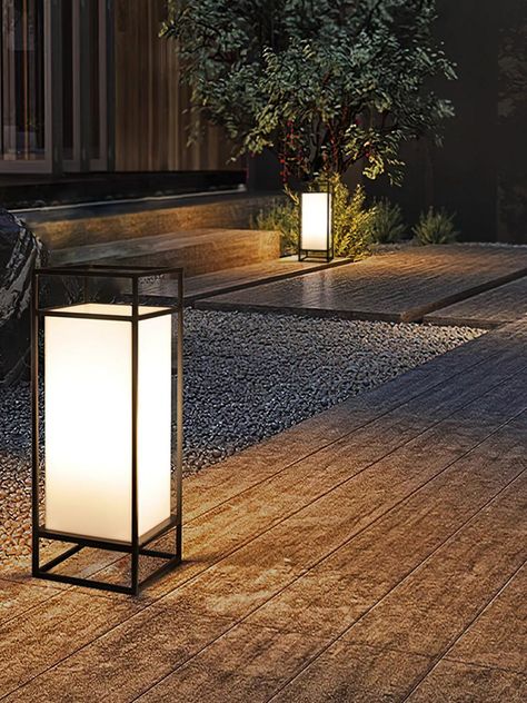 Light up your outdoor space with the Cleo Lantern Outdoor Table Lamp. This stylish and modern lamp features an IP65-rated weatherproof construction, making it capable of withstanding wind and rain. Perfect for any outdoor setting. 
 
 If you have any questions about our products, please contact us and we will get back to you within 24 hours. 
 Product Size 
 Size: L 6.7 x H 11.8 / L 17cm x H 30cm 
   
 Size: L 6.7 x H 17.7 / L 17cm x H 45cm 
 
 Size: L 9.8 x H 23.6 / L 25cm x H 60cm 
 
 Details 
 Material: Stainless steel, Acrylic 
 Light source: LED bulb or Edison bulb 
 Bulb base type:  E27 or E26 (not included)  
 Voltage:  AC 110-240V (Wired version) / D C 3.2V (Solar-powered version) . 
 Mountin  Floor 
 Environment: Outdoor 
 IP: IP65 
 Color:  White, Black 
 We provide 150cm / 59  w Outdoor Table Lamp, Lantern Table Lamp, Lantern Outdoor, Japanese Lantern, Modern Lanterns, Mesa Exterior, Outdoor Table Lamps, Outdoor Setting, Outdoor Lanterns