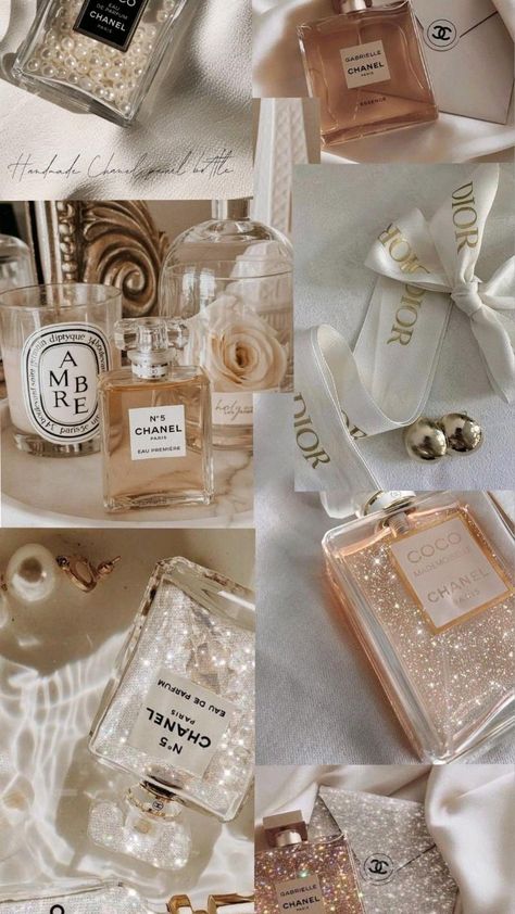 Chanel Perfumes, Wallpaper Aesthetic, Chanel, Collage