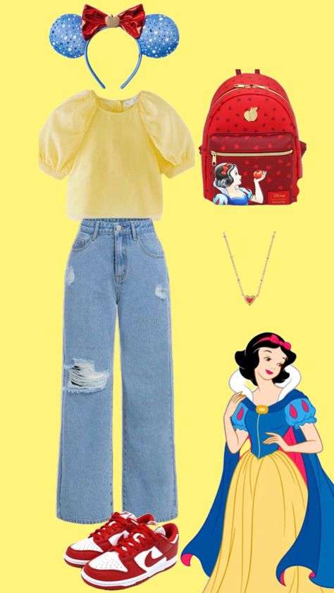 Anytime you go to a Disney park theme your outfit off a character. Snow White Outfit, Snow White Outfits, White Outfit, Disney Park, A Character, Your Outfit, White Outfits, Snow White, Disney