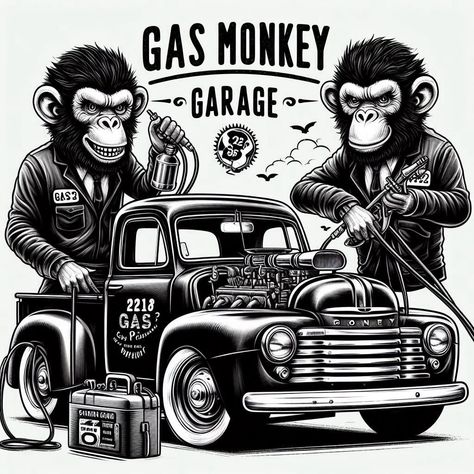 Gas Monkey Garage FanArt created with AI #ai #aiart #aiartwork #aiartcommunity #fanart #gasmonkey #gasmonkeygarage #gasmonkeygaragefan #richardrawlings Richard Rawlings, Monkey Garage, Gas Monkey Garage, Wood Display Stand, Gas Monkey, Wood Display, August 17, Display Stand, Garage