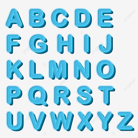 3d Alphabet, Letters Png, Balloon Background, 3d Png, Color Explosion, Alphabet Design, 3d Letters, Light Blue Background, Letter P