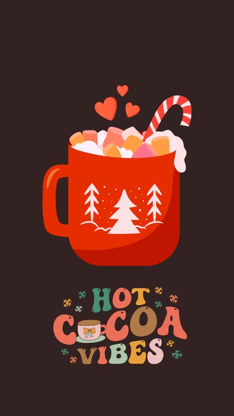 #hotcocoabar #hotchocolatebar #christmas #aesthetictumblr #aestheticwallpaper Coffee Christmas Wallpaper, Christmas Wallpaper Hot Chocolate, Hot Cocoa Wallpaper, Hot Chocolate Wallpaper, January Wallpaper, Christmas Pics, Christmas Hot Chocolate, Cute Christmas Wallpaper, Hot Coco