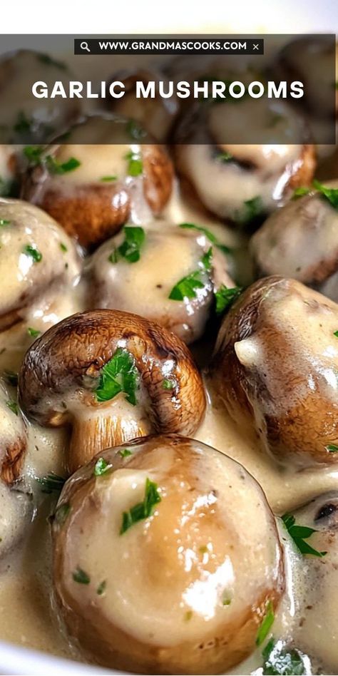 These garlic butter mushrooms are tender, flavorful, and perfect as a side, topping, or snack. So easy and delicious! Butter Mushrooms, Garlic Butter Mushrooms, Dinner Ideas Recipes, Delicious Dinner Ideas, Flavorful Meals, Garlic Mushrooms, Family Feast, Vegetarian Paleo, Quick Weeknight Dinners