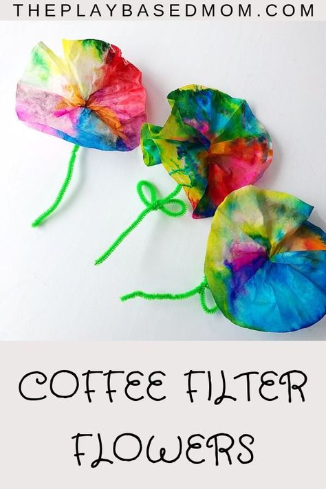 Flower Art Preschool Craft Ideas, Flower Garden Craft Preschool, Preschool Flowers Crafts, Prek Flower Craft, Spring Flower Art Preschool, Gardening Art Projects For Toddlers, Flower Pre K Craft, F Is For Flower Preschool, Spring Flower Activities For Toddlers