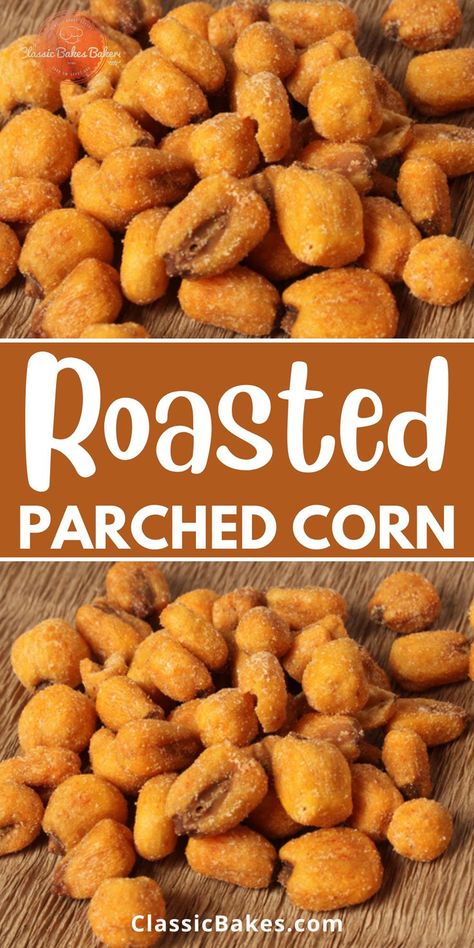 Roasted Parched Corn Recipe. This recipe will show you how to make Parched Corn, which you can add to your snack collection at home. Corn that has been parched can be sweet or salty, has been parched can be sweet or salty, and it is eaten like nuts or seeds. Corn nuts, also known as parched corn, are a snack made from dried corn kernels that have been roasted in a pan until they are puffed up and golden brown. How To Make Corn Nuts At Home, Parched Corn, Homemade Corn Nuts, Toasted Corn Kernels, Crunchy Corn, Corn Nuts Recipe, Buffalo Chicken Dip Easy Recipes, Corn Nut, Corn Snacks