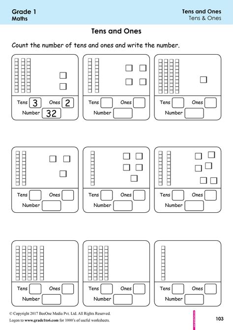 First Grade| Class 1 Tens & Ones Worksheets|grade1to6.com Tens And Ones Activities First Grade, Math Worksheet Class 1, Tens Ones First Grade, One And Many Worksheet For Class 1, Tens And Ones Worksheets First Grade, Tens Ones Worksheet For Kg, Count By Tens Worksheet, Grade 1 Mathematics Worksheets, Tens And Ones Worksheet Kindergarten