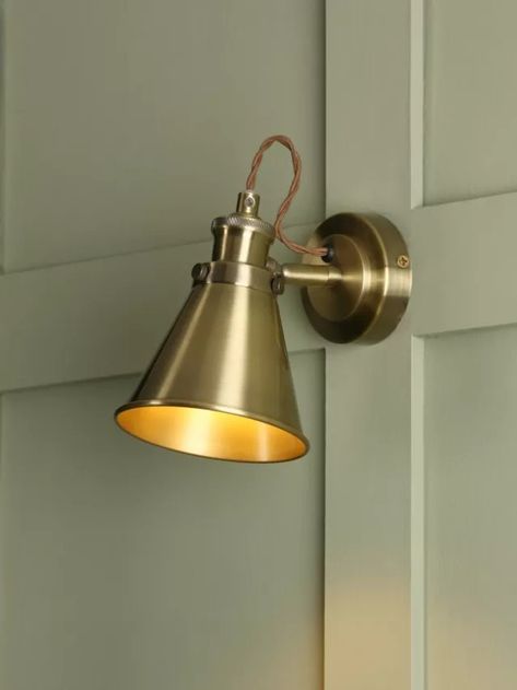 Single Spotlight, Laura Ashley Lighting, Wall Spotlight, Brown Lamps, Contemporary Wall Lights, Bar Ceilings, Wall Spotlights, Brass Wall Light, Brass Wall