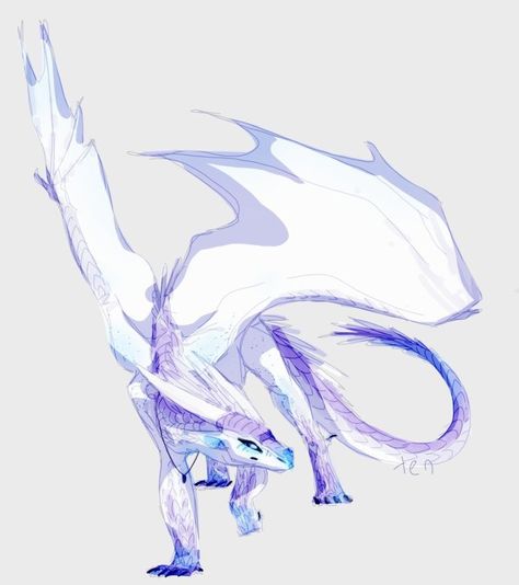 White Wyvern Art, Ice Dragon Drawing, Small Dragon Art, White Dragon Drawing, Dragon Reference Drawing, Ice Dragon Art, Ice And Fire Dragon, White Dragon Art, Dragon Pfp