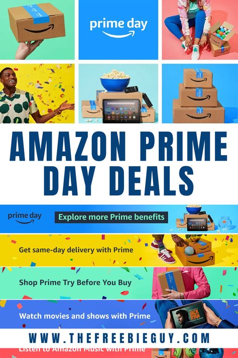 Amazon Prime Day Deals Coming July 16-17! Free Amazon Prime, Amazon Wedding Registry, Disney Deals, Prime Deals, Freebies By Mail, Kids Eat Free, Amazon Prime Day Deals, Senior Discounts, Walmart Deals