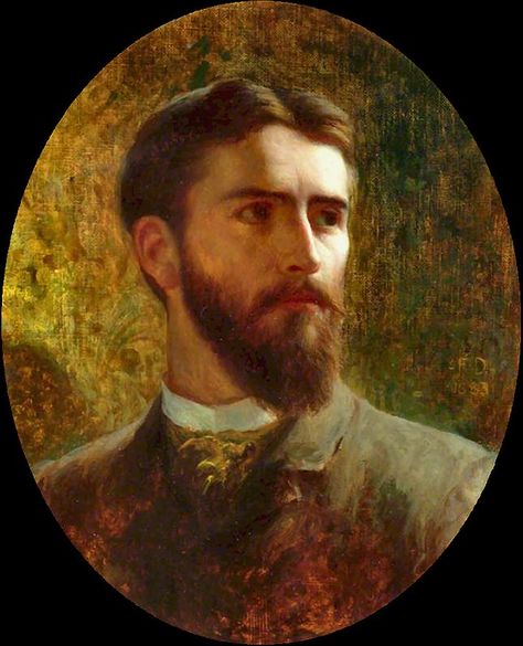 dicksee, frank - Self Portrait | Sir Frank Dicksee 1853-1928… | Flickr Sir Frank Dicksee, Aberdeen Art Gallery, Animal Painter, Frank Dicksee, Self Portrait Art, Pre Raphaelite Brotherhood, John Everett Millais, Tate Gallery, Pre Raphaelite