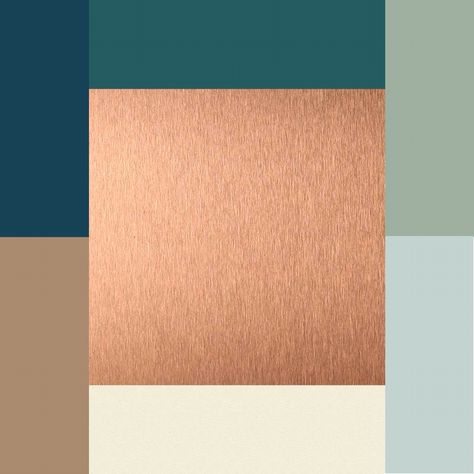 Love this colors: copper, ivory, brownish-tan, silvery-blue, moss green, dark teal, and navy blue Navy Paint, Shanghai Tang, Catching Fireflies, Room Color Schemes, Design Seeds, Blue Color Schemes, Copper Kitchen, Unique Lamps, Kitchen Colors