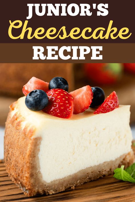 Juniors Cheesecake Recipe New York, Juniors Cheesecake Nyc, Junior Cheesecake Recipe, Ruth Chris Cheesecake Recipe, Juniors Cheesecake Recipe, Betty Crocker Cheesecake Recipe, Worlds Best Cheesecake Recipe, Keebler Cheesecake Recipe, Jr Cheesecake Recipe