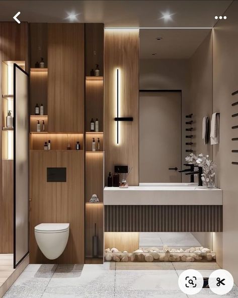 Ambient Bedroom, Small Wc, Simple Modern Interior, Bathroom Dark, Condo Bathroom, Modern Bathroom Ideas, Bathroom Interior Design Modern, Bathroom Design Black, Washbasin Design