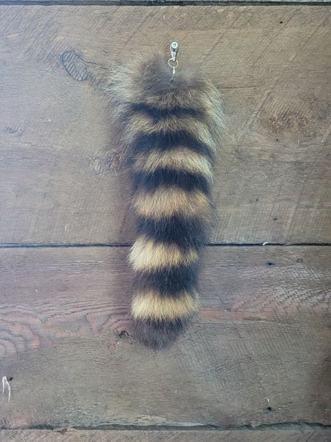 Raccoon Tail Keychain, Tail Keychain, Raccoon Keychain, Raccoon Outfit, Raccoon Tail, Animal Tails, Vulture Culture, Mall Goth, Digital Closet