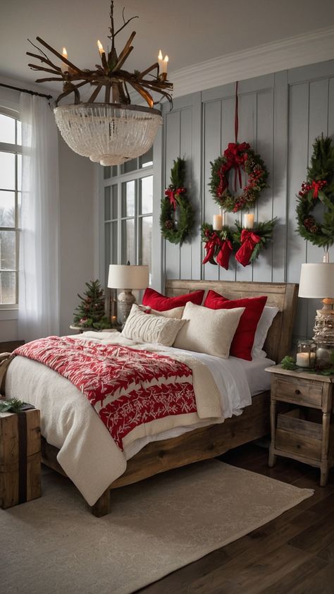 Transform your living room into a cozy and inviting space with these rustic Christmas decor ideas Embrace the charm of simple modern and DIY touches in white hues Discover natural farmhouse and country-inspired decorations for an easy and elegant living room setup Rustic Christmas Decor Ideas, Natural Farmhouse, Rustic Decor Ideas, Rustic Christmas Decor, Elegant Christmas Decor, Living Room Setup, Cabin Christmas, Little Christmas Trees, Country Decor Rustic