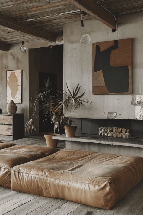 Wabi Sabi Apartment, Wabi Sabi Furniture, Wabi Sabi Living Room, Wabi Sabi Living, Wabi Sabi Home Decor, Wabi Sabi Interior, Wabi Sabi Decor, Low Sofa, Natural Wood Furniture