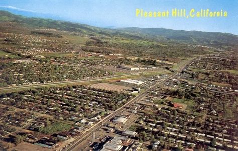 Old postcard of Pleasant Hill, CA Pleasant Hill California, Vintage Town, Contra Costa County, Local Pride, Navy Style, United States Navy, Old Postcards, Place To Visit, San Francisco Bay Area