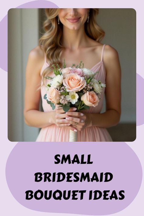 Small Bridesmaid Bouquet Ideas Neutral Bridesmaids Bouquets, Petite Bridesmaid Bouquet, Blush Flower Bouquet, Small Bridesmaid Bouquet, Pale Pink Bouquet, Bridemaid Bouquet, Simple Bridesmaid Bouquets, Bridesmaid Bouquet Ideas, Small Bridesmaid Bouquets