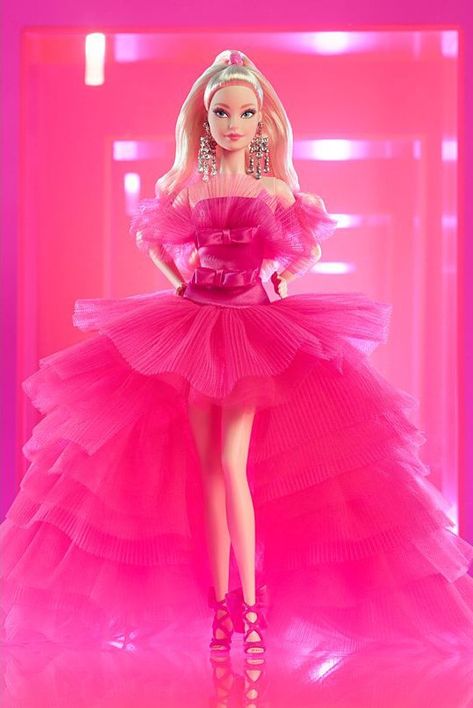 Barbies Pics, Barbie Top, Barbie Collector Dolls, African Dresses For Kids, Barbie Theme, Barbie Gowns, Pink Doll, Barbie Birthday, Pink Collection