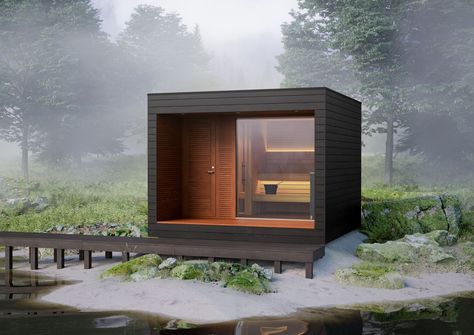 Earth Connection, Modular Cabins, Sauna House, Traditional Saunas, Steel Framing, Finnish Sauna, Steam Sauna, Sauna Design, Slow Design