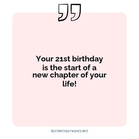 Birthdays are a time to celebrate all that we have accomplished and look forward to what the future has in store. Your 21st birthday is a special mile... | # #BirthdayWishes Check more at https://www.ehindijokes.com/21st-birthday-wishes-inspiring-quotes/ 21 Birthday Quotes Instagram, 21 Birthday Quotes, Birthday Quotes Instagram, 21st Birthday Wishes, 21st Birthday Quotes, Birthday Quotes For Her, Birthday Words, 21 Birthday, Instagram Baddie