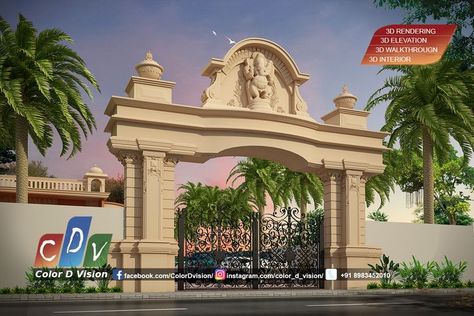 Temple Gate Design, Steyn City, Mall Architecture, Arch Gate, Entrance Arch, Shopping Mall Architecture, Entry Gate, Mandir Design, Main Gate Design