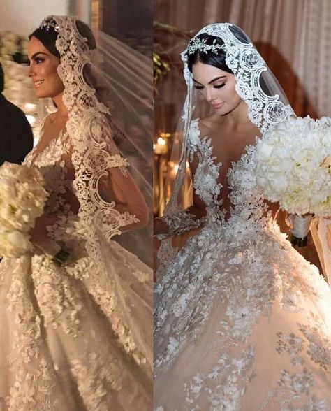 Mexican Wedding Dress Veils, Latina Inspired Wedding Dress, Big Mexican Wedding Dress, Veil With Applique, Wedding Mexican Dress, Wedding Veils Mantilla, Extravagant Wedding Veils, Mexican Veil Wedding, Mexican Wedding Hair