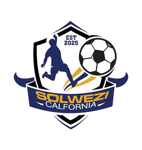 A logo for solwezi california that is on... | Premium Vector #Freepik #vector #football-badge #soccer-badge #football-club #soccer-logo Football Logo Design, Digital Photography Lessons, Sports Fonts, Cross Wallpaper, Soccer Logo, One Piece Wallpaper Iphone, Photography Lessons, Football Logo, A Logo