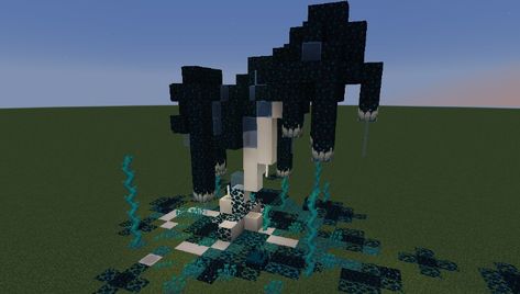 Sculk Minecraft Builds, Sculk Builds Minecraft, Minecraft Sculk Builds, Ancient City Minecraft, Builds In Minecraft, Echo Flower, Base Ideas, Flint And Steel, Dark Cave