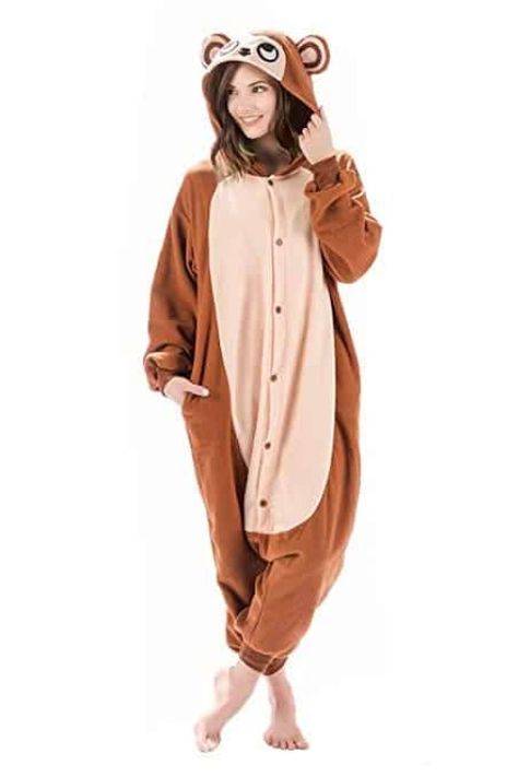 Monkey Costume Sloth Onesie, Pyjamas Onesie, Pajamas For Teens, Adult Onesie Pajamas, Pajama Costume, Chat Kawaii, Onesie Costumes, Animal Onesie, One Piece Cosplay