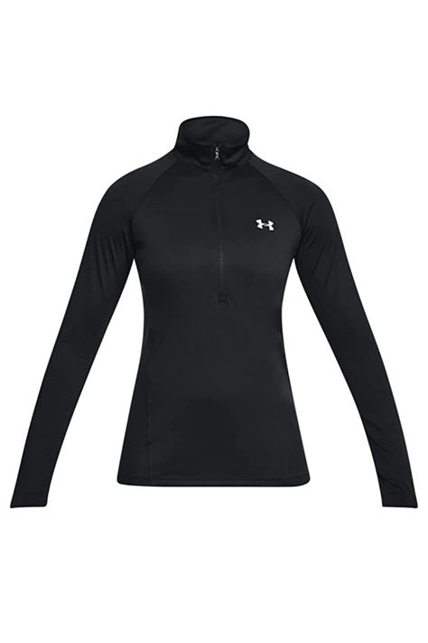 Under Armour Women's Tech ½ Zip Long-Sleeve Pullover Long Sleeve Gym Tops, Pullover Half Zip, Half Zip Top, Sport Outfit Woman, Training Tops, Half Zip Pullover, Under Armour Women, Solid Tops, Under Armor