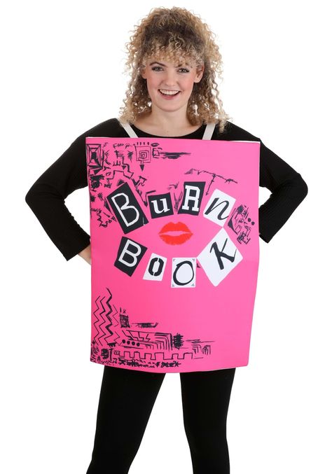 PRICES MAY VARY. Size: Standard 100% polyester stiffened felt fabric Book has elastic shoulder & waist straps on back Book measures 25"H x 19"W Printed graphics on cover and left inner page Dive into the world of Regina George and Cady Heron with the iconic Mean Girls Burn Book Sandwich Board Costume for Adults. This piece is a delightful nod to the cult-classic film, immersing fans in the hilarity and drama that the "Burn Book" brought to North Shore High. Constructed from 100% polyester stiffe Regina George And Cady Heron, Mean Girls Costume, Tiffany Costume, Mean Girls Party, Mean Girls Burn Book, Troll Costume, Book Costumes, Addams Family Costumes, My Little Pony Costume