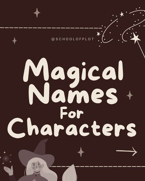 Name Inspiration Character, Magical Names For Characters, Cool Names For Characters, Names For Ocs, Character Last Names, Oc Names Ideas, Manga Writing, Wizard Names, Warlock Names