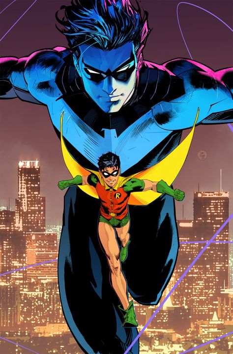 Dan Mora on X: "Nightwing #113 variant cover https://t.co/l246wvzvxk" / X Villain Wallpaper, Nightwing Art, Dan Mora, Robin The Boy Wonder, Robin Comics, Robin Dc, Dc Comics Wallpaper, Arte Dc Comics, Batman Comic Art