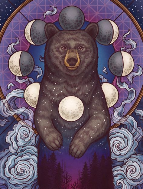 Black Bears Art, Bear Totem, Bear Artwork, Animal Medicine, Bear Drawing, Bear Animal, Bear Tattoo, Bear Illustration, Bear Art