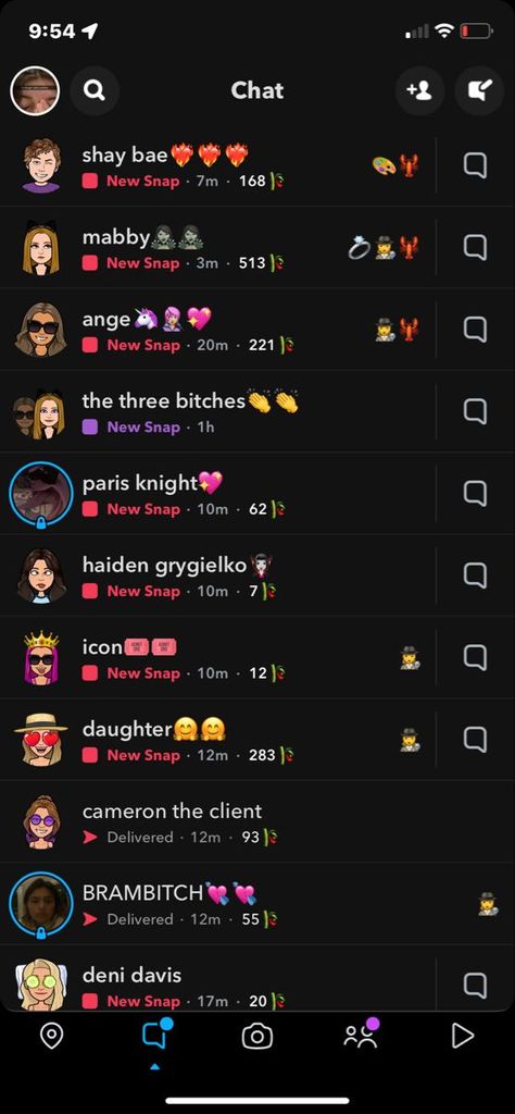 Snapchat Recents List Aesthetic, Snapchat Names List Ideas, Snapchat Chats Messages, Snapchat Recents List, Snapchat Best Friends List Emojis, Snapchat Notifications, Snap Recents, Snapchat Recents, Snapchat Names List