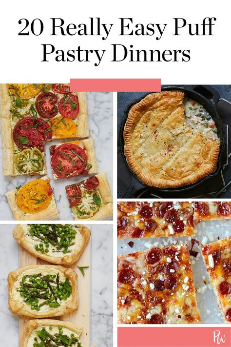 25 Savory Puff Pastry Recipes You Haven’t Tried Before #purewow #cooking #food #dinner #recipe #kitchen picks #easy Puff Pastry Dinners, Pastry Puff Dinner Recipes, Puff Pastry Entrees, Puff Pastry Meals Main Dishes, Dinner Recipes Using Puff Pastry Sheets, Lunch Puff Pastry Recipes, Puff Pastry Recipes Dinner Main Dishes, Puff Pastry Recipes Savory Tart, Puff Pastry Meals