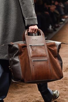 Salvatore Ferragamo Men, Ferragamo Men, Sac Week End, Brown Bag, Moda Vintage, Well Dressed Men, Bagpack, Fun Bags, Sling Bag