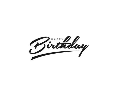 Happy Birthday Logo Design, Handwritten Happy Birthday, Happy Birthday Logo, Happy Birthday Font, Happy Birthday Letter, Happy Birthday Typography, Birthday Logo, Instagram Design Creative, Birthday Letter