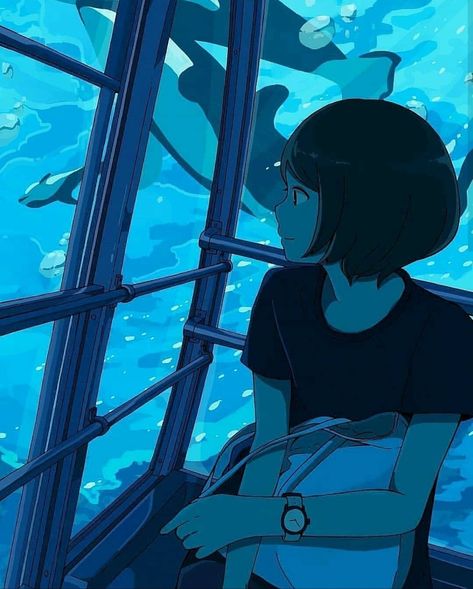 Aquarium Drawing, 판타지 아트, Anime Scenery Wallpaper, Art Anime, Ocean Art, Anime Artwork, Fantasy Landscape, Scenery Wallpaper, Anime Background