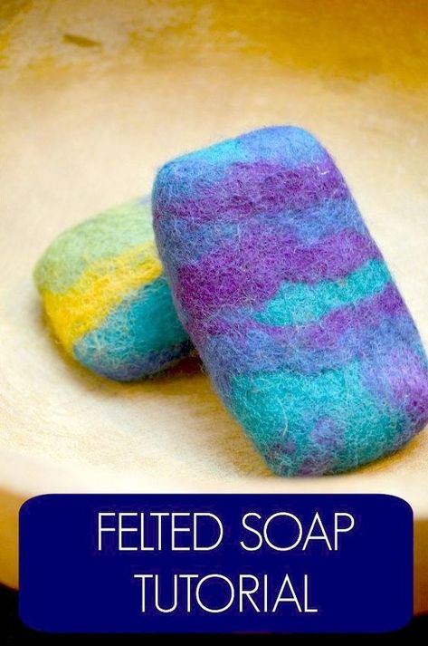 Felting Soap, Felted Soap Tutorial, Felt Soap, Felted Birds, Savon Diy, Hantverk Diy, Soap Tutorial, Felted Soap, Diy Shows