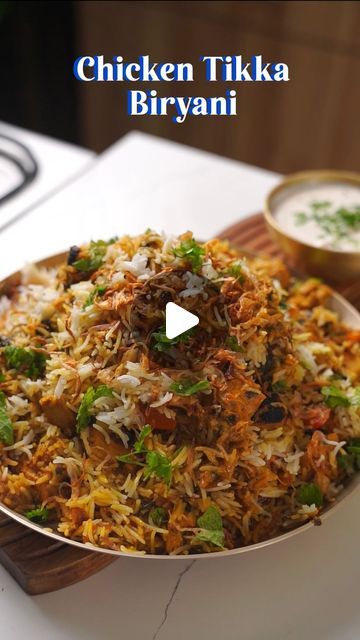 Natasha Gandhi on Instagram: "Tikka Biryani ✨

You all have been requesting a Chicken Tikka Biryani and here is the recipe for the perfect one which you must try for your Diwali parties (not the Diwali day clearly:p)  this year 💃🏻😍 

You can swap the chicken with Paneer or mix veg and make. veg tikka biryani too

And how awesome is this Microwave Birista hack? 
I have made so many Biryanis in the last two months, and only used this hack to make all the Birista 
Saves a lot on time and u can skip all the deep frying ! 

Full recipe and hack is pinned in the comments

Do try and enjoy ♥️ 

#biryani #diwali #party #tikka #india #resturant #cooking #home #celebration #masterchef #hack #microwave #foodie #recipe" Paneer Tikka Biryani Recipe, Paneer Tikka Biryani, Chicken Tikka Biryani Recipes, Tikka Biryani Recipe, Chicken Tikka Biryani, Mix Veg, Paneer Tikka, Diwali Party, Biryani Recipe