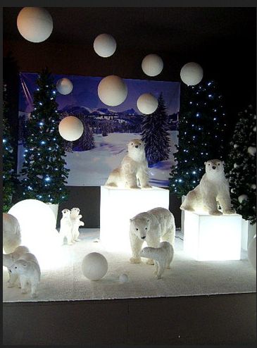 Winter Window Display, Snow Party, Winter Wonderland Decorations, Snow Theme, Polar Bear Christmas, Christmas Window Display, Winter Window, Winter Wonderland Party, Fluffy Coat