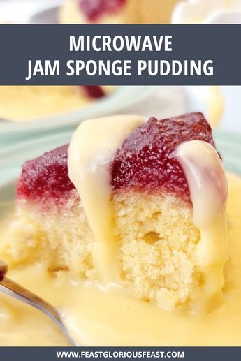 Microwave Steamed Pudding, Microwave Jam, Microwave Sponge Cake, Jam Sponge Pudding, Instant Pudding Recipes, Microwave Cakes, Microwave Recipes Dessert, Quick Puddings, Microwave Desserts