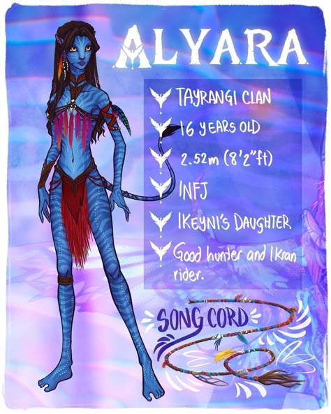 Tayrangi Na'vi Na’vi Oc Drawing, Forest Na'vi Oc, Avatar Ikran Names, Avatar Names Ideas Female, Tayrangi Clan, Avatar Animals, Na'vi Oc, Avatar Navi, Avatar Video