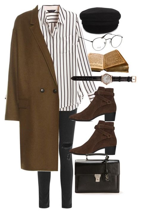 Mode Monochrome, Brown Booties, Camel Coat, Bone White, Korean Outfits, Polyvore Outfits, Asian Fashion, Isabel Marant, House Black