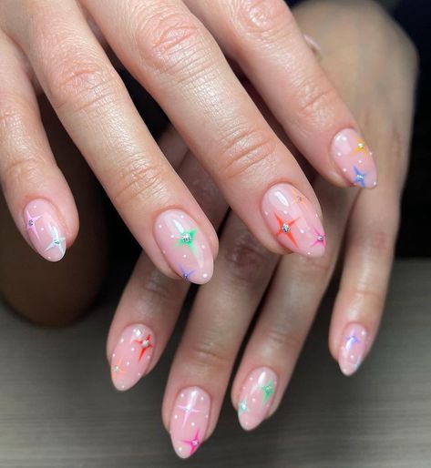 Nails Board, Taupe Nails, Transitioning Hair, Rainbow Nail Art, Business Nails, Star Nail, Star Nail Art, Glamour Nails, Bright Nails