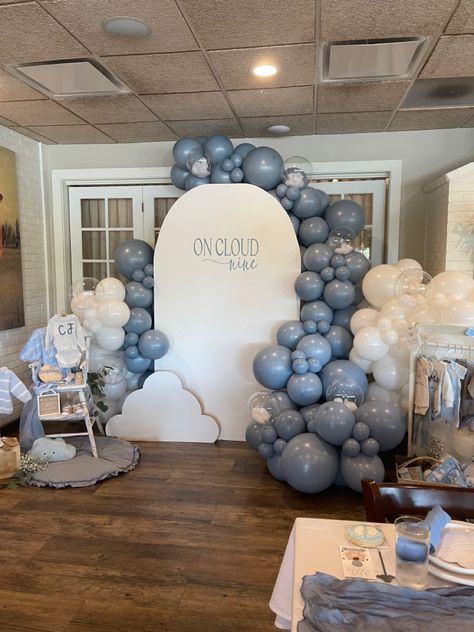 Moon And Clouds Baby Shower Theme, Cloudy Baby Shower Theme, Cloud Gender Reveal, Cloud 9 Baby Shower Theme, Cloud Baby Shower Theme, Fancy Baby Shower, Baby 2024, Bachelorette Party Favor Bags, Cloud Ceiling