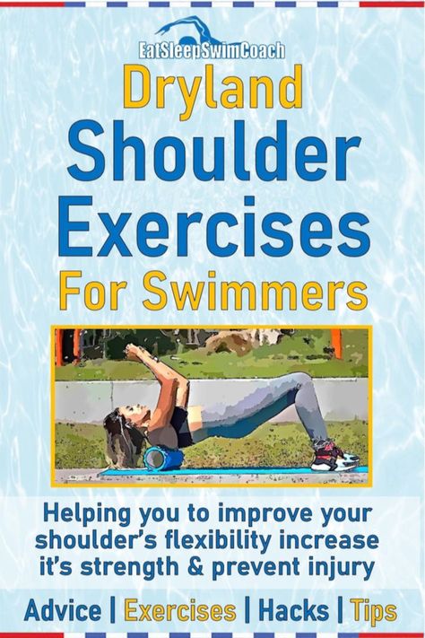 Exercises For Swimmers Dryland, Swimmers Workout, Swimmers Workout Dryland, Exercises For Swimmers, Dry Land Swim Workouts, Swimming Workouts For Beginners, Dryland Workout, Workouts For Swimmers, Build Shoulders